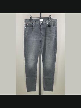 NEW Hudson Jeans Womens 31 gray denim Natalie skinny ankle designer casual